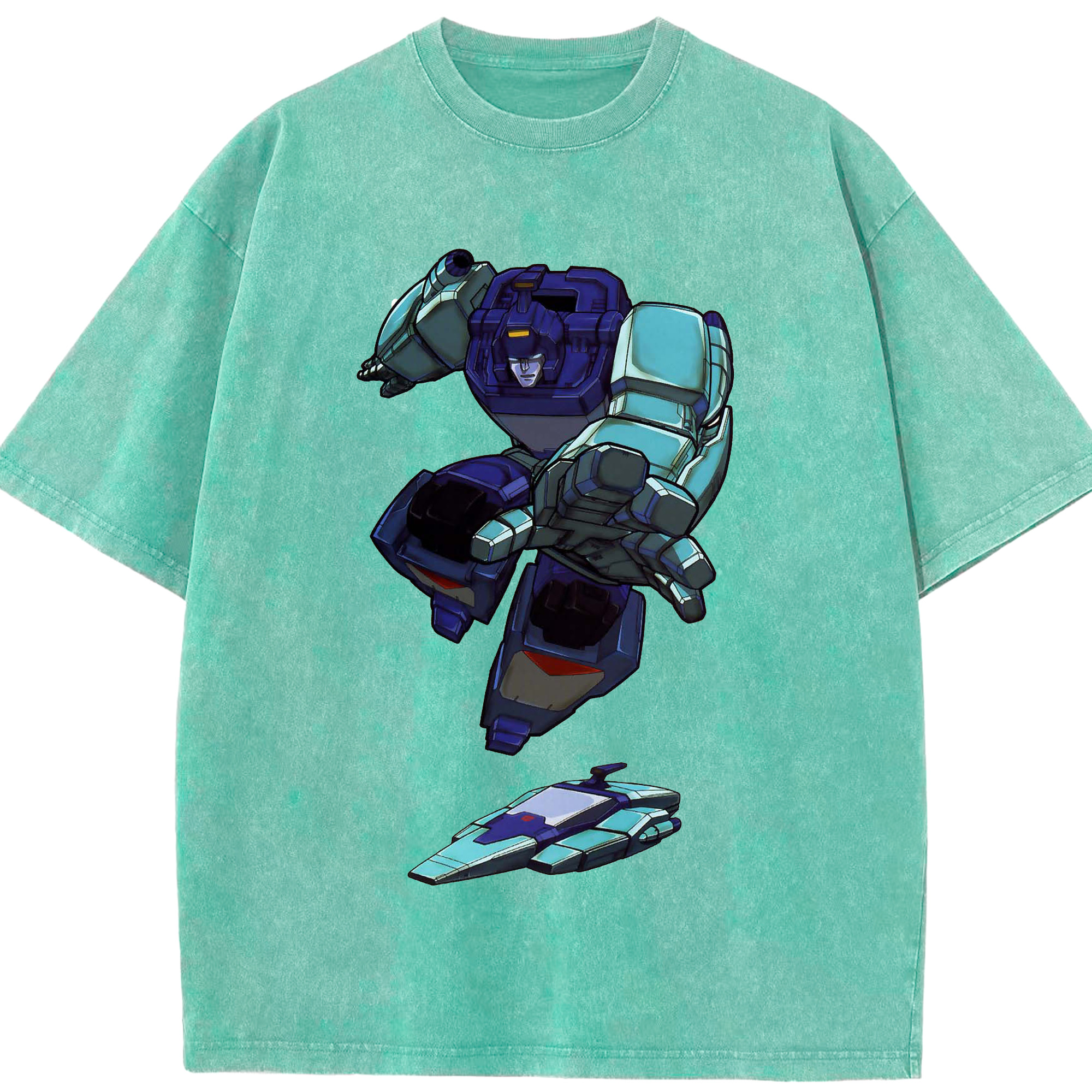 （画像用）  綿100% ヴィンテージ風 半袖Tシャツ（フロントプリント）